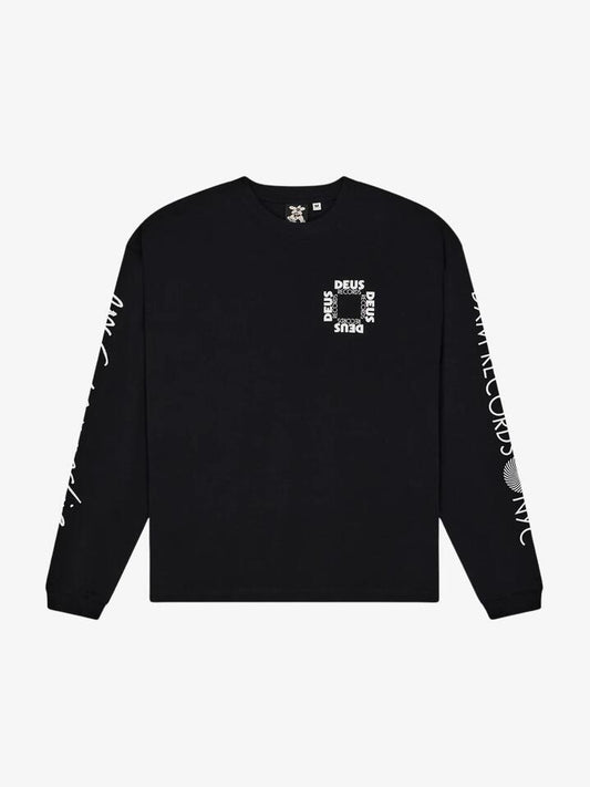 Image of T-Shirts. Productname: Deus Defacto Ls Tee in Black colour by brand - Deus