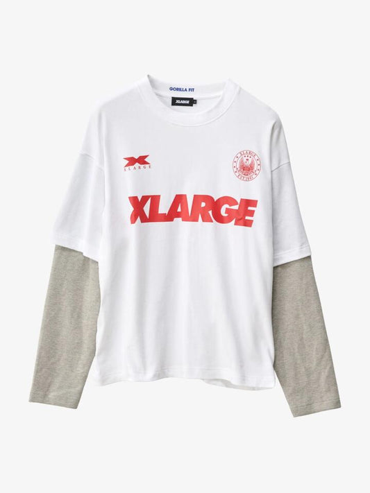 Image of T-Shirts. Productname: Xlarge Sport Double Layer Ls Tee in White colour by brand - Xlarge
