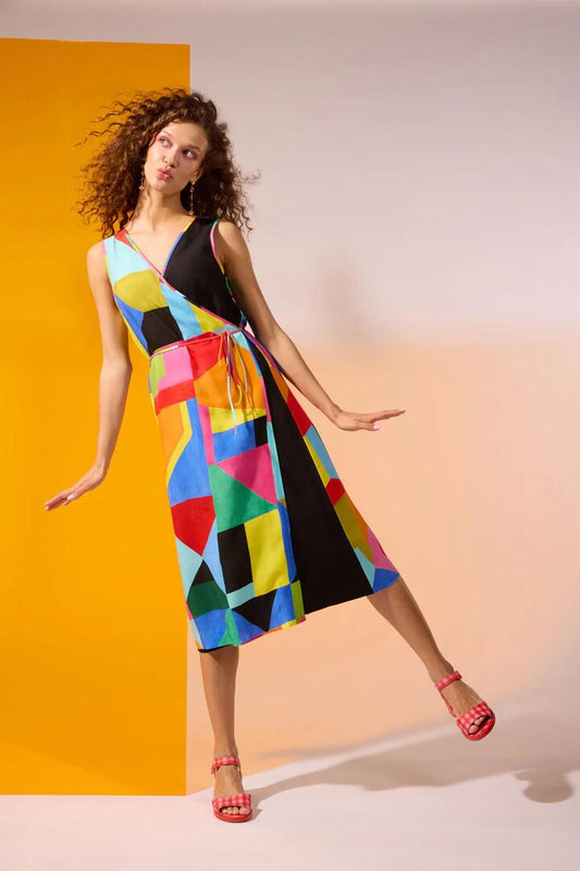 Image of Dresses. Productname: Abstract Symphony Reversible Dress in Print colour by brand - Gorman