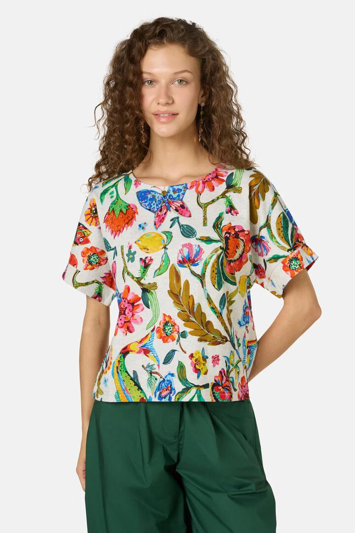 Image of T-Shirts. Productname: Floral Symphony Yardage Tee in Print colour by brand - Gorman