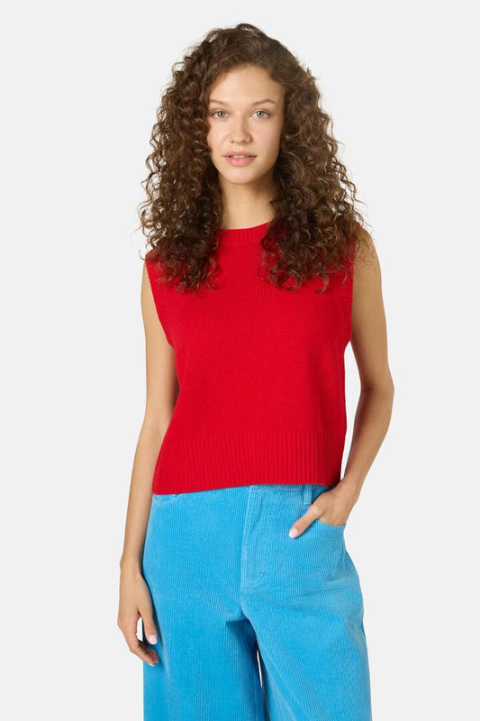 Image of Coats & Jackets. Productname: Roberta Merino Vest in Red colour by brand - Gorman