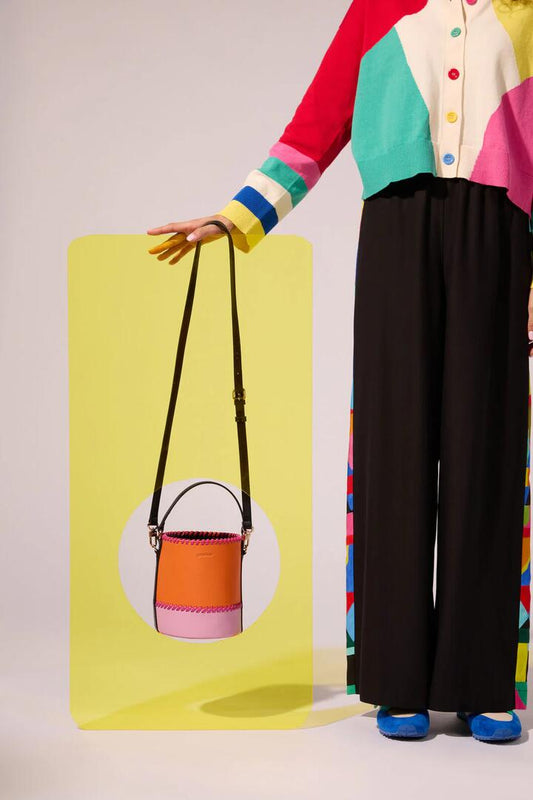 Image of Bags. Productname: Paloma Bucket Bag in Orange/Pink colour by brand - Gorman