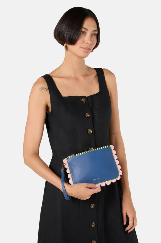 Image of Bags. Productname: Tori Clutch Navy in Navy colour by brand - Gorman