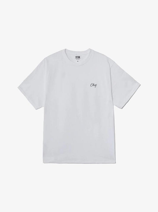 Image of T-Shirts. Productname: Obey Paper Rose Tee in White colour by brand - Obey