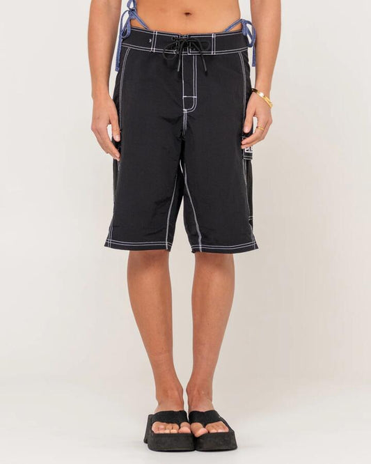 Image of Swimwear. Productname: Rusty Womens Pick Pocket Boardshorts Black - in Black colour by brand - Rusty