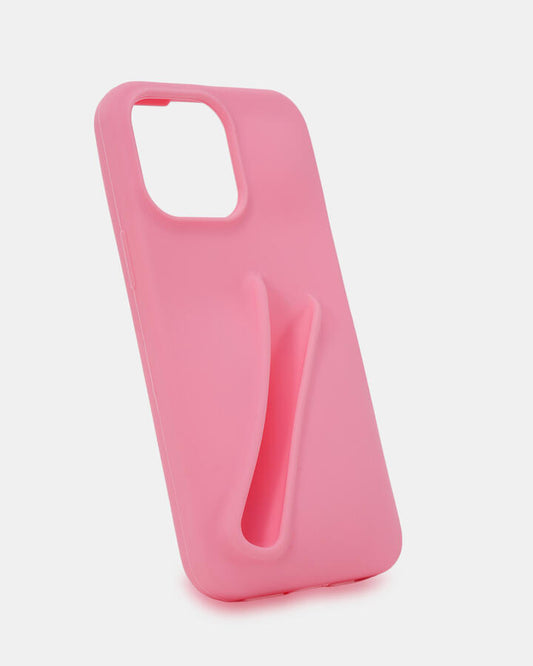 Image of Computer Accessories. Productname: Iphone 15 Lip Gloss Case: Pink - Women's Gift in Pink colour by brand - Novo