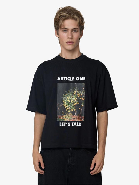 Image of T-Shirts. Productname: Article One Mindmap Tee in Black colour by brand - Article One