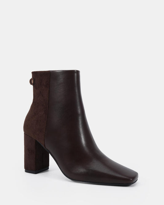 Image of Boots. Productname: Kali: Espresso - Women's Boot Low-mid Heel in Espresso colour by brand - Novo