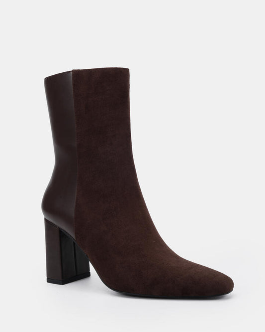 Image of Boots. Productname: Koel: Espresso - Women's Boot High Heel in Espresso colour by brand - Novo