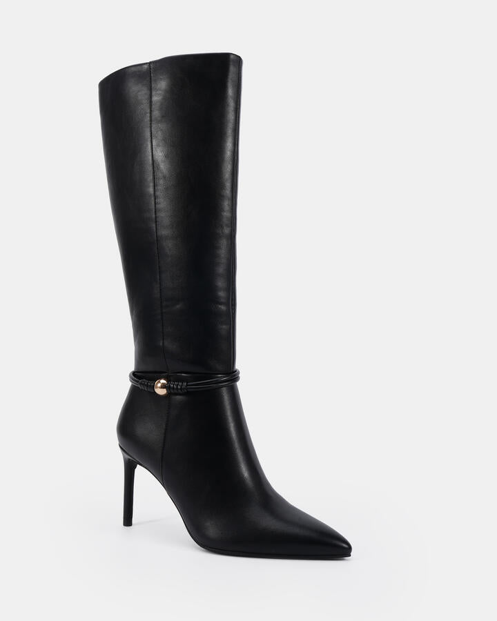 Image of Boots. Productname: Oryan: Black - Women's Boot High Heel in Black colour by brand - Novo