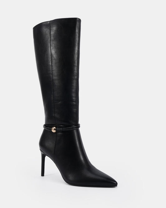 Image of Boots. Productname: Oryan: Black - Women's Boot High Heel in Black colour by brand - Novo