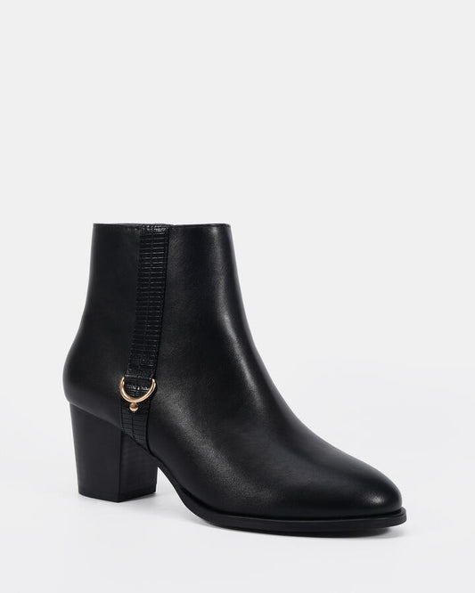 Image of Boots. Productname: Dour Black Vegan Boots in Black colour by brand - Novo
