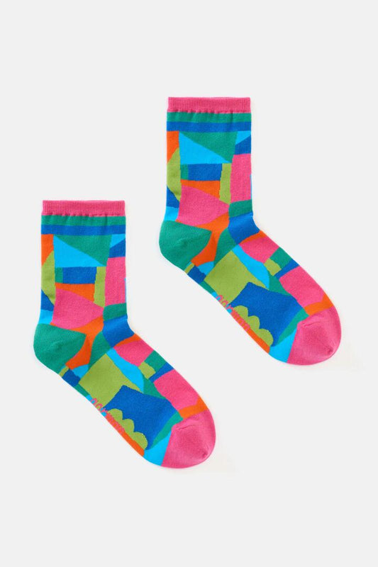 Image of Socks. Productname: Abstract Symphony Crew Sock W in Multi colour by brand - Gorman