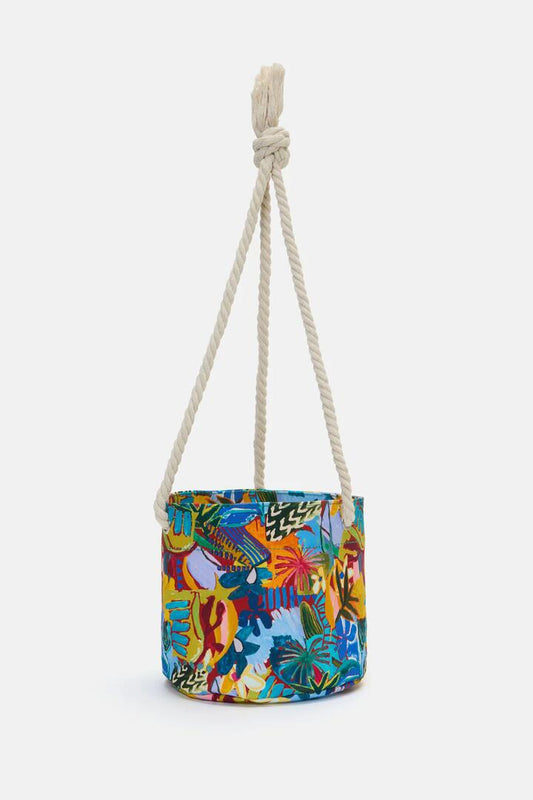 Image of Decor. Productname: Living Tapestry Hanging Planter Lge in Print colour by brand - Gorman