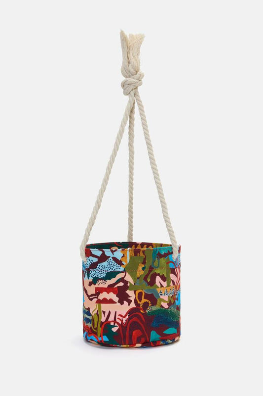 Image of Decor. Productname: Spotted Rhythm Hanging Planter Lge in Print colour by brand - Gorman