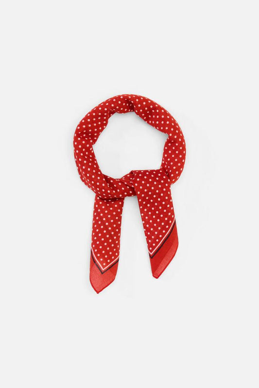 Image of Scarves & Shawls. Productname: Red Polka Dot Scarf in Red colour by brand - Princess Highway
