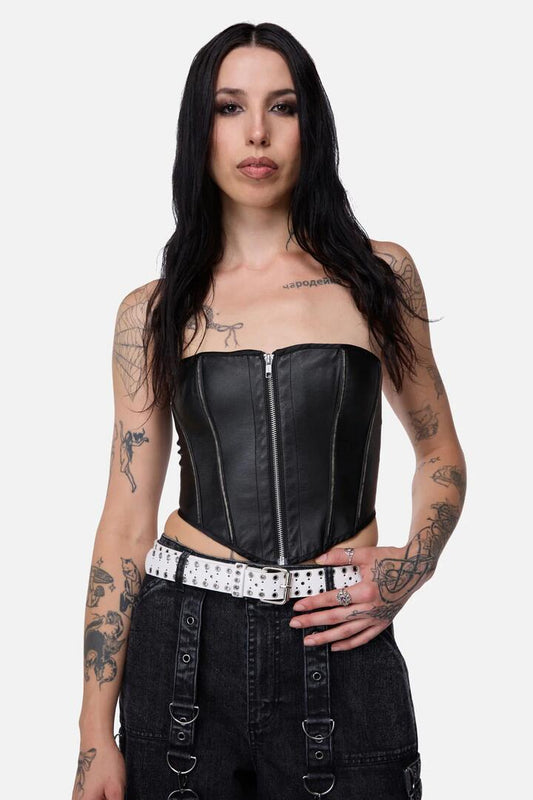 Image of Belts. Productname: Eyelet Border Belt in White colour by brand - Black Friday