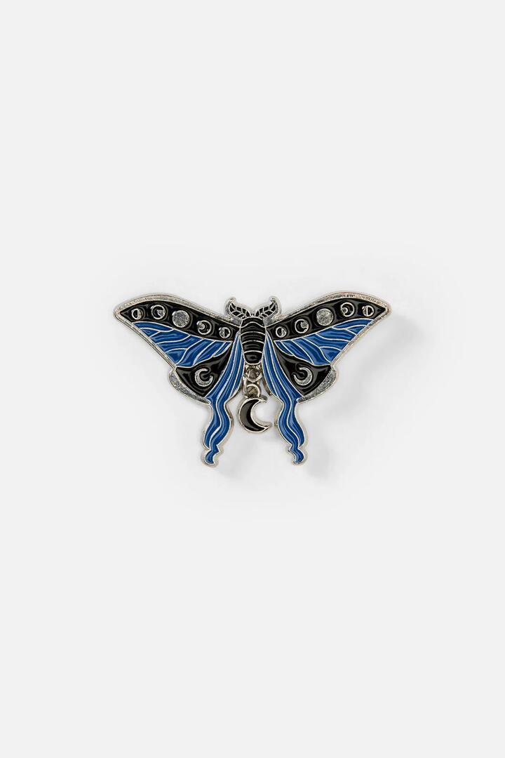 Image of Jewelry. Productname: Night Moth Pin in Midnight colour by brand - Black Friday
