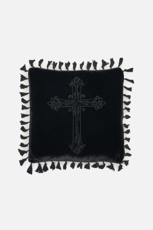 Image of Chair & Sofa Cushions. Productname: Gothic Cushion Cover in Black colour by brand - Black Friday