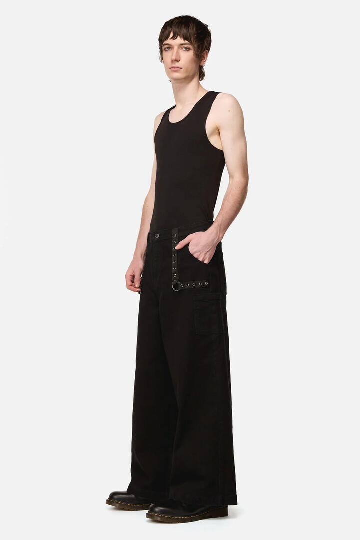 Image of Jeans. Productname: Mischief Eyelet Jean in Black colour by brand - Dangerfield