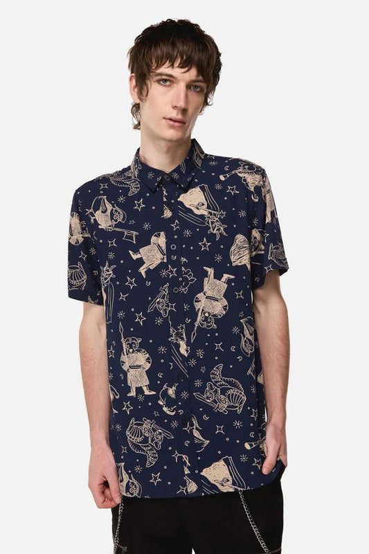 Image of Shirts. Productname: Joust SS Shirt in Navy colour by brand - Black Friday