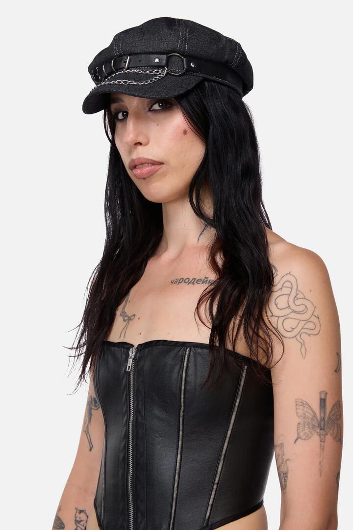 Image of Jeans. Productname: Denim Slouch Cap in Black colour by brand - Black Friday