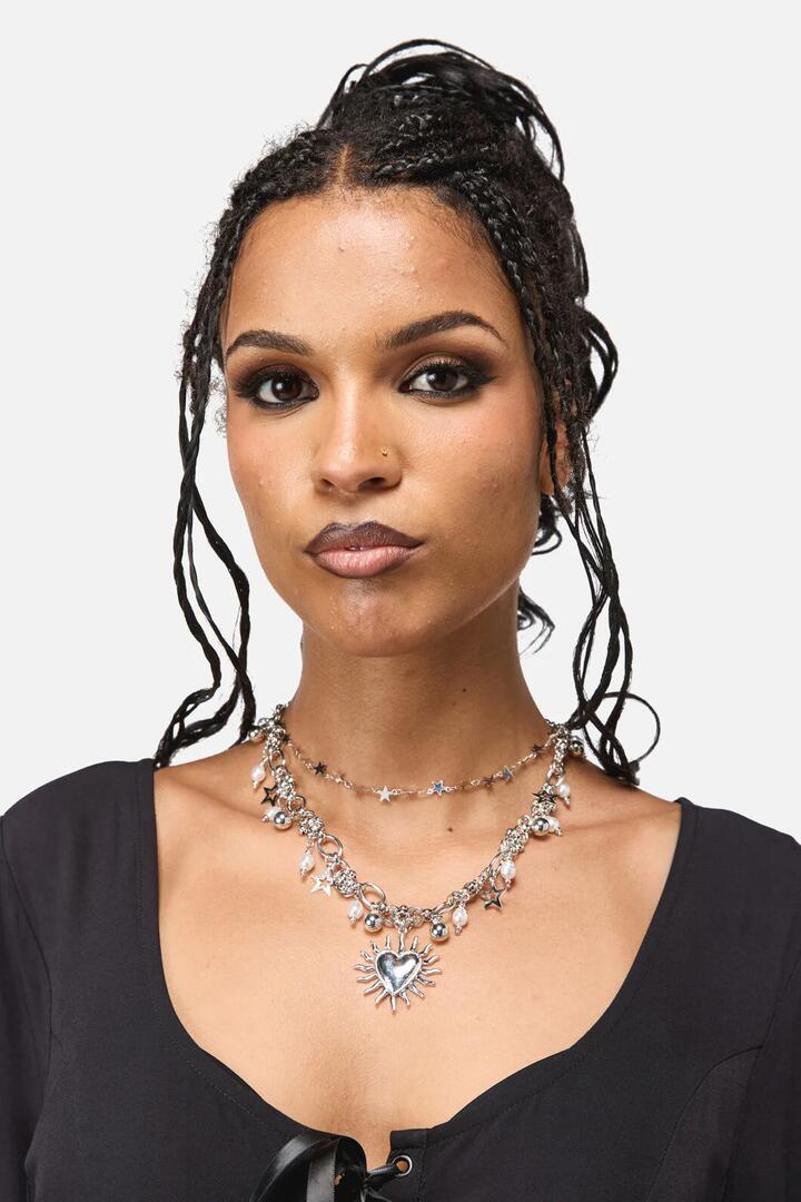 Image of Necklaces. Productname: Charmed Necklace in Silver colour by brand - Black Friday