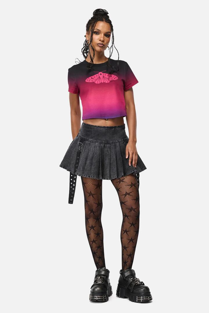 Image of Jeans. Productname: Midnight Denim Goth Skort in Grey colour by brand - Black Friday