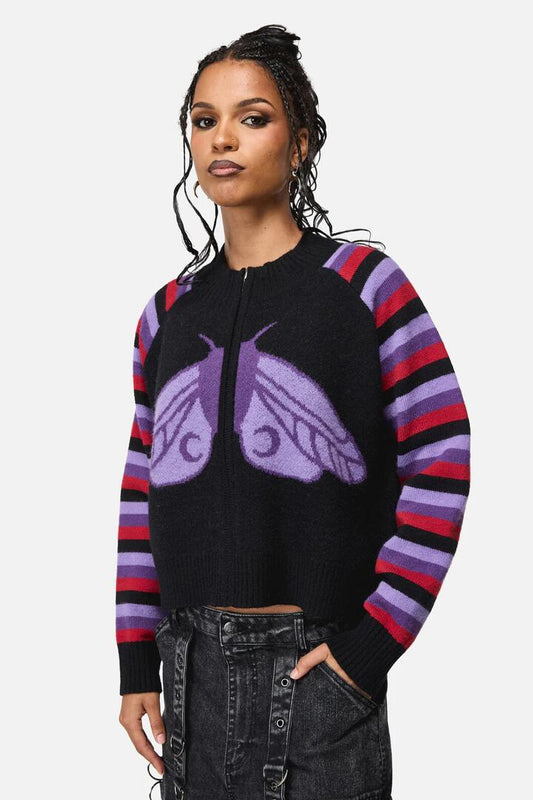 Image of Blouses. Productname: Into The Light Zip Cardigan in Multi colour by brand - Black Friday