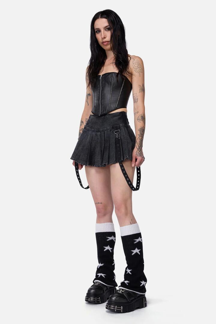 Image of Lingerie. Productname: Black Stars Leg Warmers in Black colour by brand - Black Friday