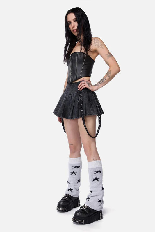 Image of Lingerie. Productname: White Stars Leg Warmers in White colour by brand - Black Friday