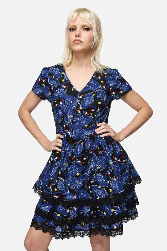 Image of Dresses. Productname: Swan Song Mini Dress in Black colour by brand - Dangerfield