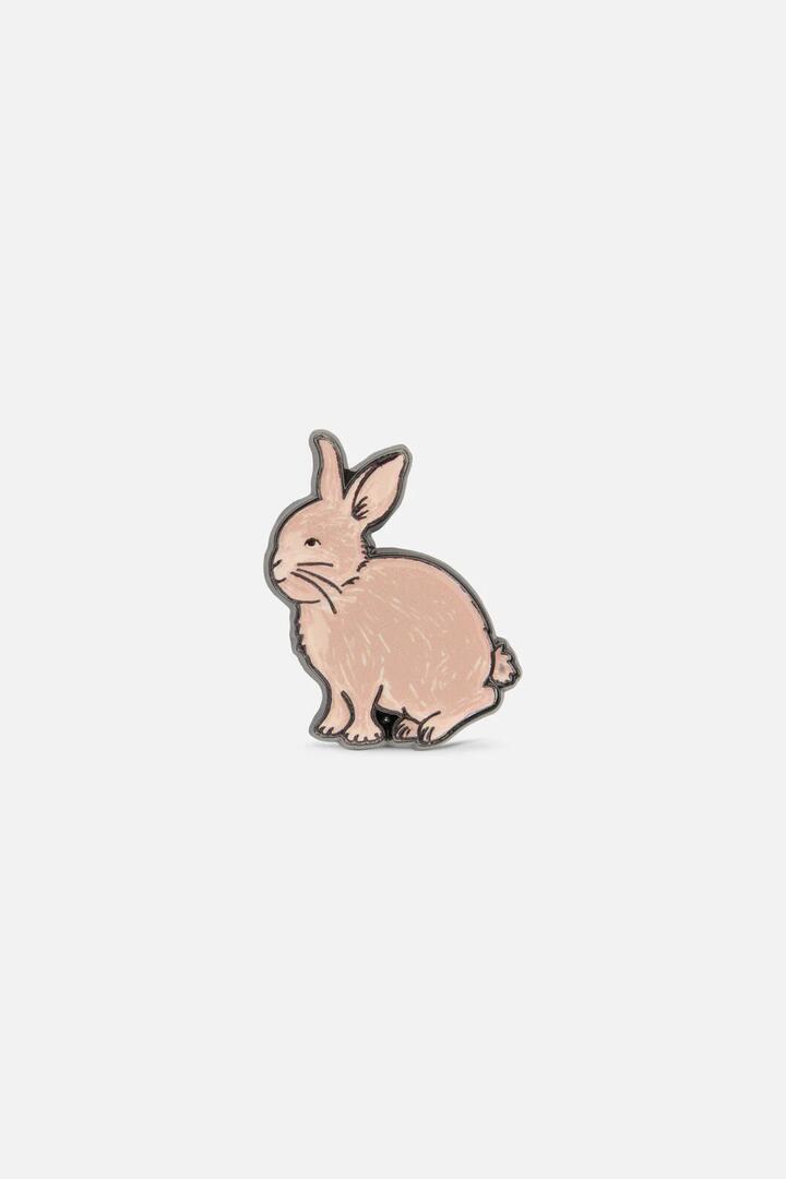 Image of Jewelry. Productname: Lola Rabbit Pin in Cream colour by brand - Princess Highway