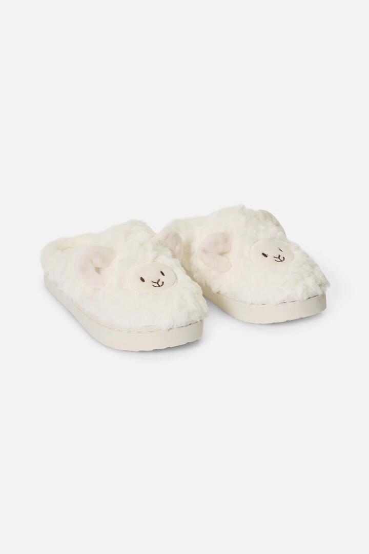 Image of Slippers. Productname: Sheep Slippers in White colour by brand - Princess Highway