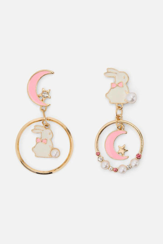 Image of Earrings. Productname: Night Bunny Earrings in Pink colour by brand - Princess Highway