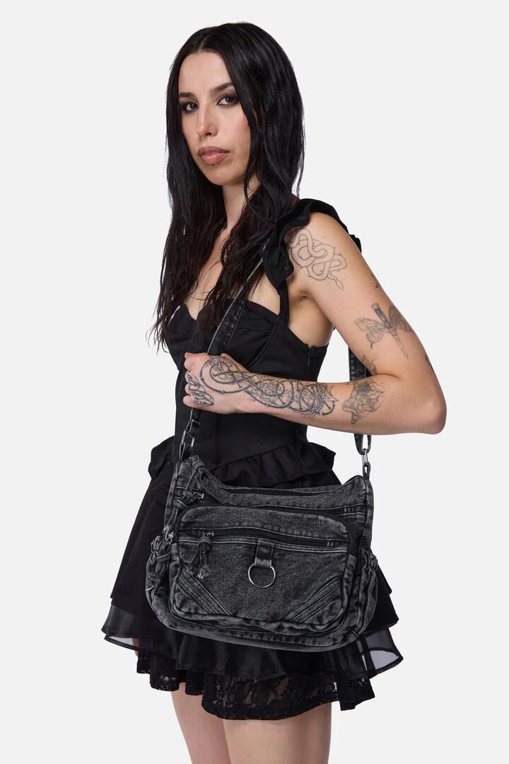 Image of Jeans. Productname: Washed Grey Denim Bag in Grey colour by brand - Dangerfield