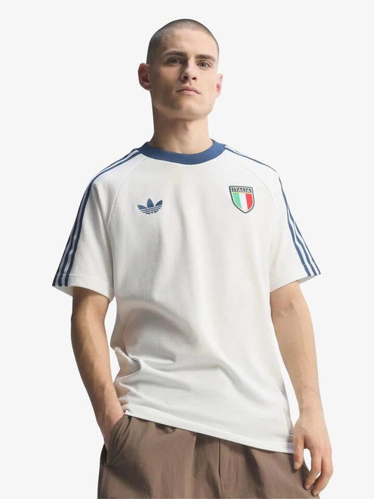 Image of T-Shirts. Productname: Adidas Italy Originals T-Shirt in Crystal White colour by brand - Adidas