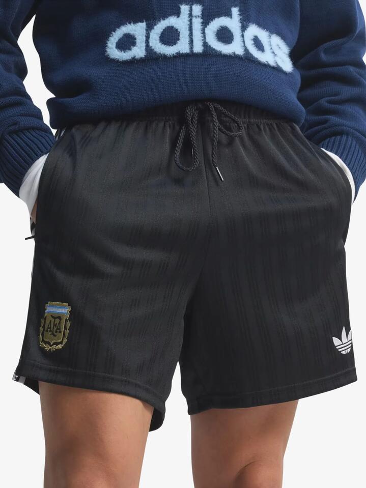 Image of a model wearing Shorts. Productname: Adidas Argentina Originals Shorts in Black colour by brand - Adidas
