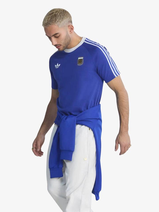 Image of T-Shirts. Productname: Adidas Argentina Originals T-Shirt in Lucid Blue colour by brand - Adidas