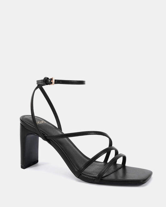 Image of Heels. Productname: Norte: Black - Women's Strappy - High Heel in Black colour by brand - Novo
