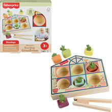 Image of Toys. Product name - Fisher-Price Wood Sorting Greenhouse in colour by brand - Toymate