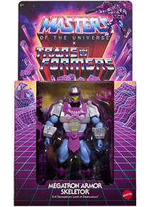Image of Action Figures. Product name - Masters Of Universe Origins & Transformers MEGAtron Armor Skeletor in colour by brand - Toymate