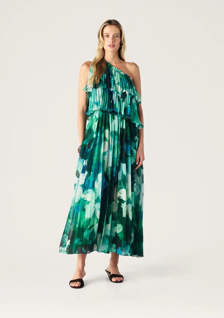 Image of Dresses. Productname: Verdant Print One Shoulder | MOS The Label in Verdant Print colour by brand - MOS The Label