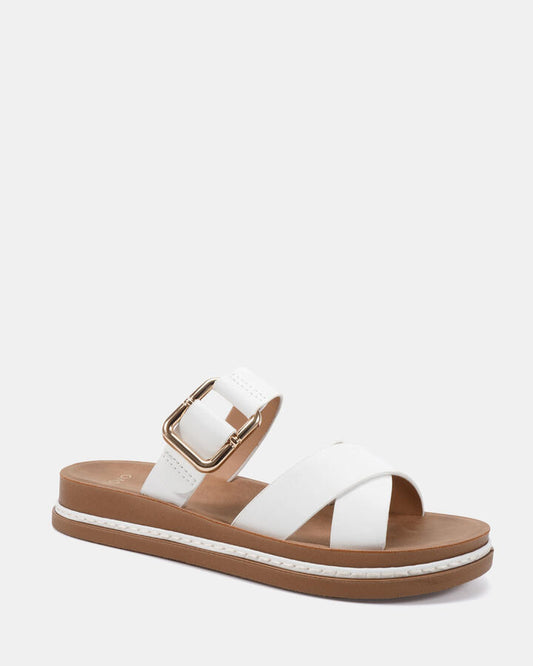Image of Sandals. Productname: Shadow: White - Women's Thongs in Multi colour by brand - Novo
