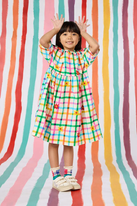 Image of Dresses. Productname: Floral Emb Kids Dress in Multi colour by brand - Gorman