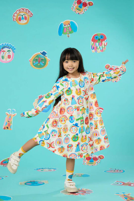 Image of Dresses. Productname: Gallery Kids Dress in Cream colour by brand - Gorman