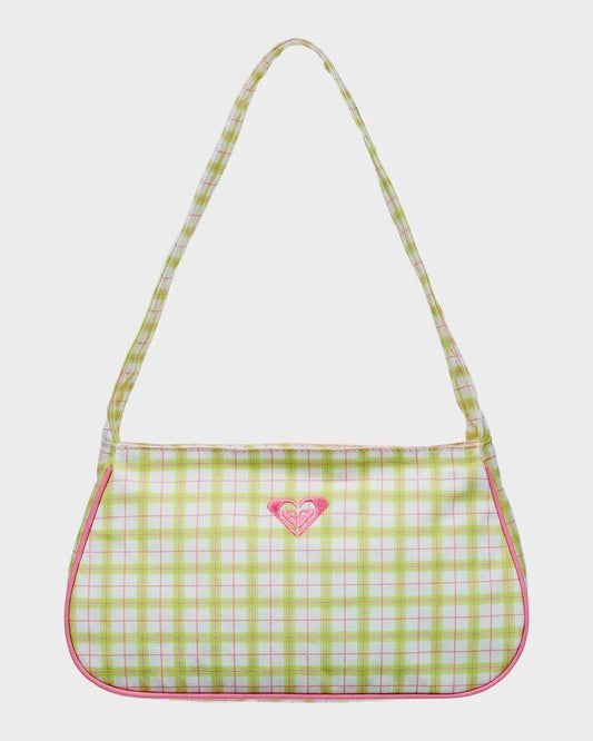 Image of Shoes. Productname: Roxy Womens Roxy Swell Canvas Bag Cloud Dancer Swell Plaid - in Cloud Dancer Swell Plaid colour by brand - Roxy