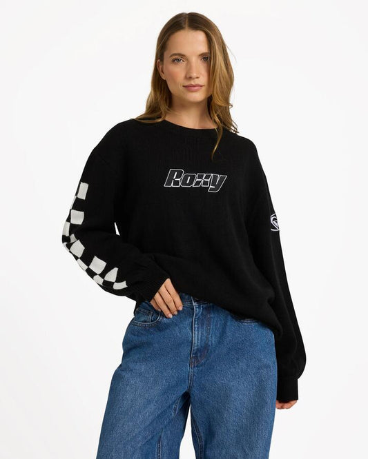 Image of Accessories. Product name - Roxy Womens Surf90 Crew Neck Black in Black colour by brand - Roxy