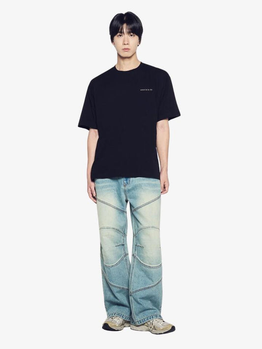 Image of T-Shirts. Productname: ADLV Reflection Basic Logo T-Shirt in Black colour by brand - ADLV