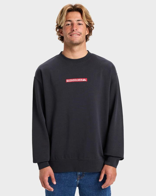 Image of Accessories. Productname: Quiksilver Mens Dna Crew Neck Black - in Black colour by brand - Quiksilver